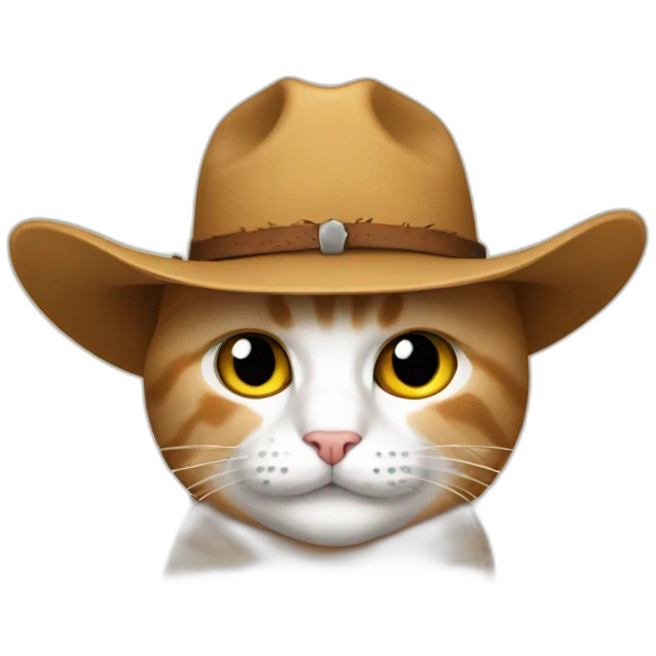 cat with cowboy bootsd emoji