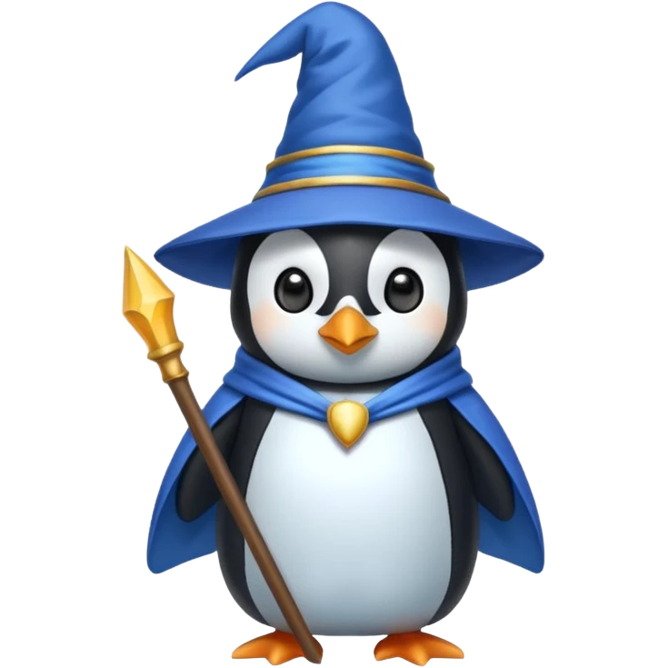 Penguin Wizard emoji