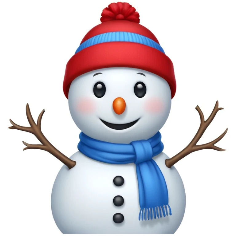 Mad snowman emoji