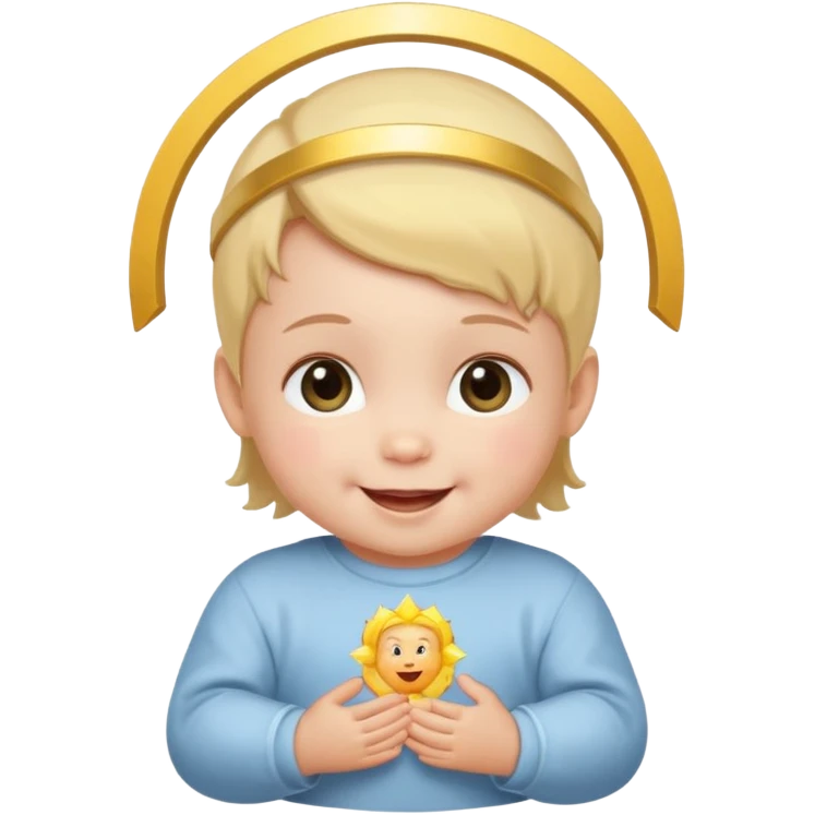 baby with halo emoji