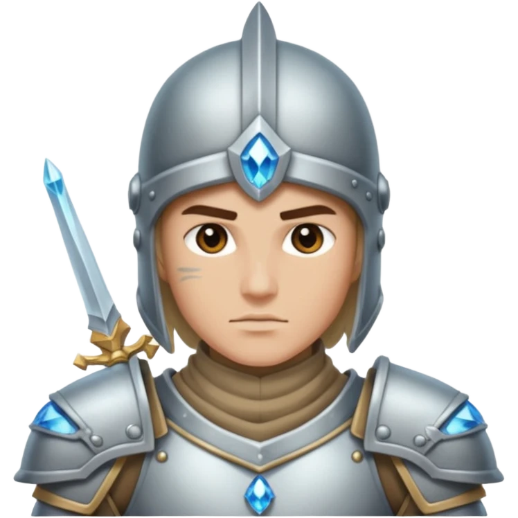 crystal-armored warrior emoji