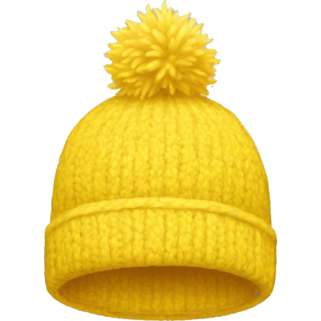 yellow winter hat emoji