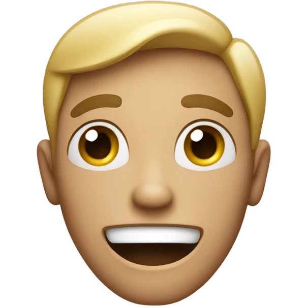 smiling but shaking and nervous  emoji
