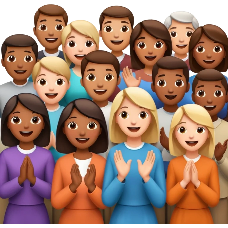 Choir singing emoji