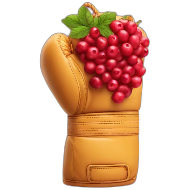 Boxing glove made of berries  emoji