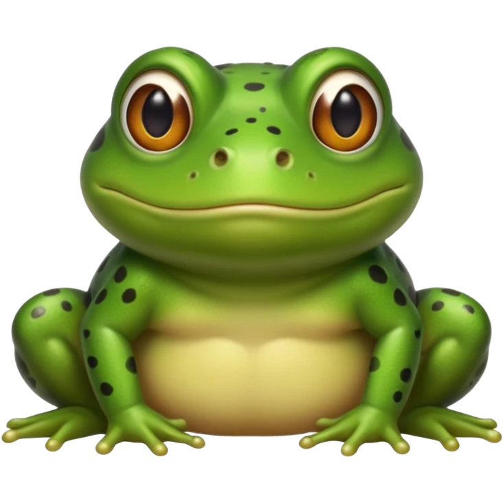 A bullfrog with my face on place of the bullfrog face to combine into a cartoon version of myself as a bullfrog  emoji