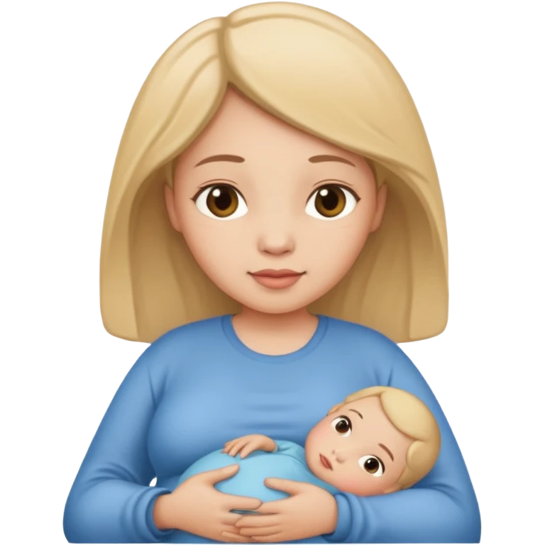 A serene biblical illustration of the mary when pregnant emoji