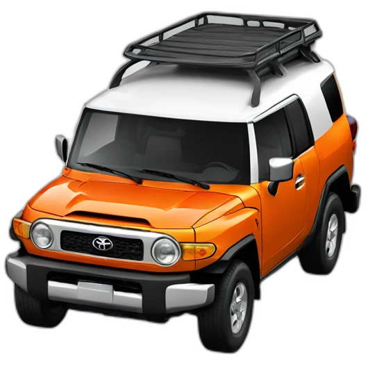 Toyota FJ orange emoji