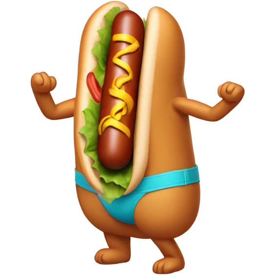 Bikini egg roll emoji