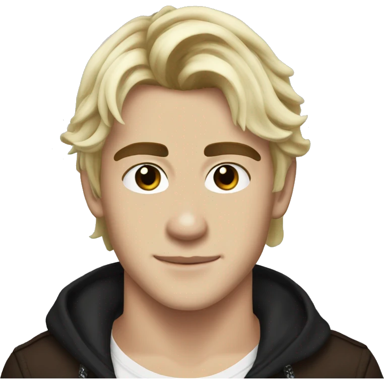 ross Lynch with dark brown hair  emoji