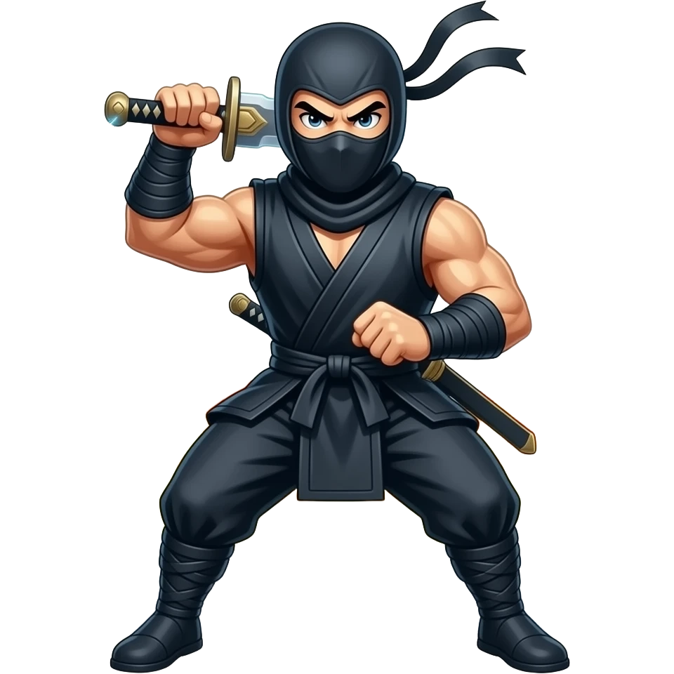 Combined these emojis into one ⚡💥💪🤺🥷 emoji