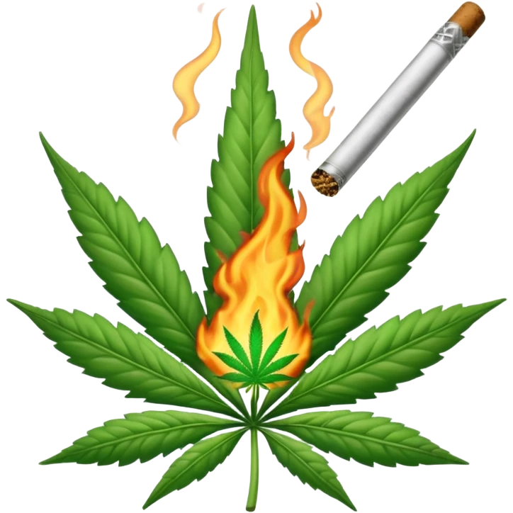 marihuana joint lit emoji