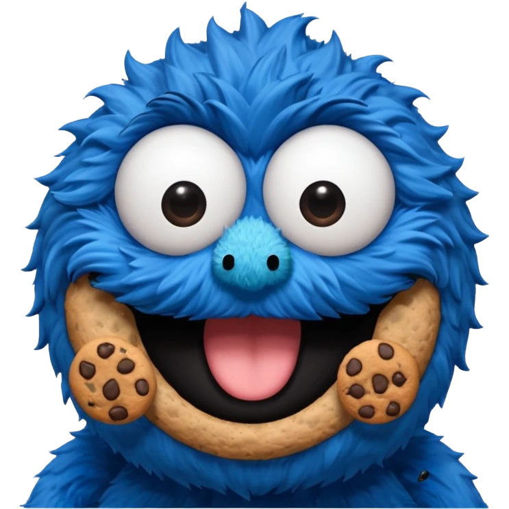 3 coockie monster emoji