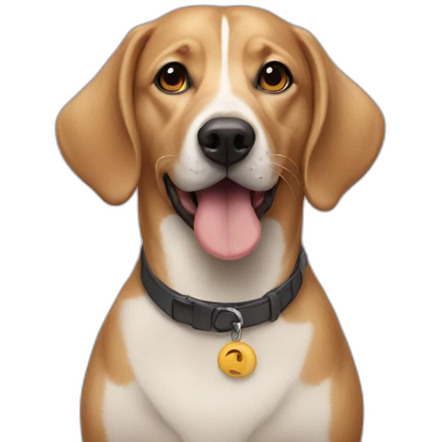 duck faced dog emoji