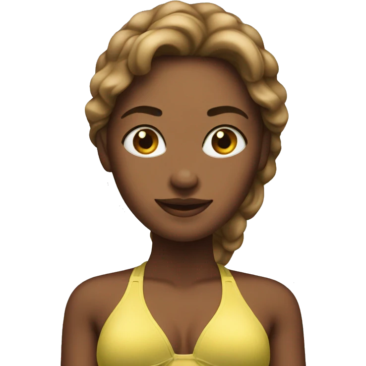 Woman with bikini emoji