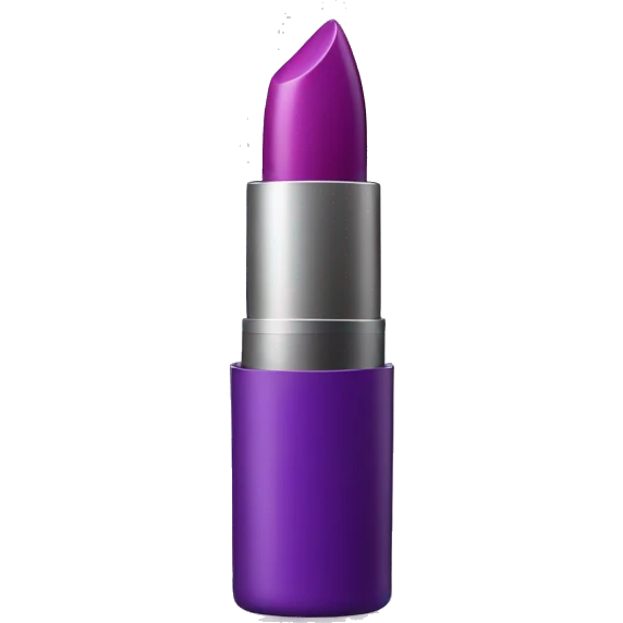 Purple tube of lipstick emoji