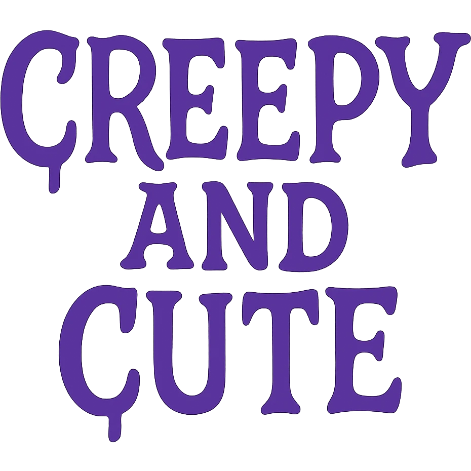 Creepy and cute text emoji