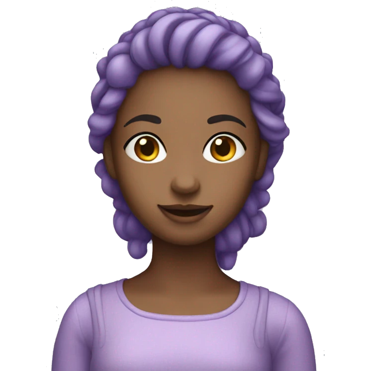Lavender girl emoji