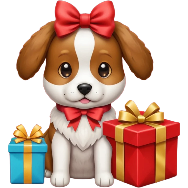 dog in present emoji