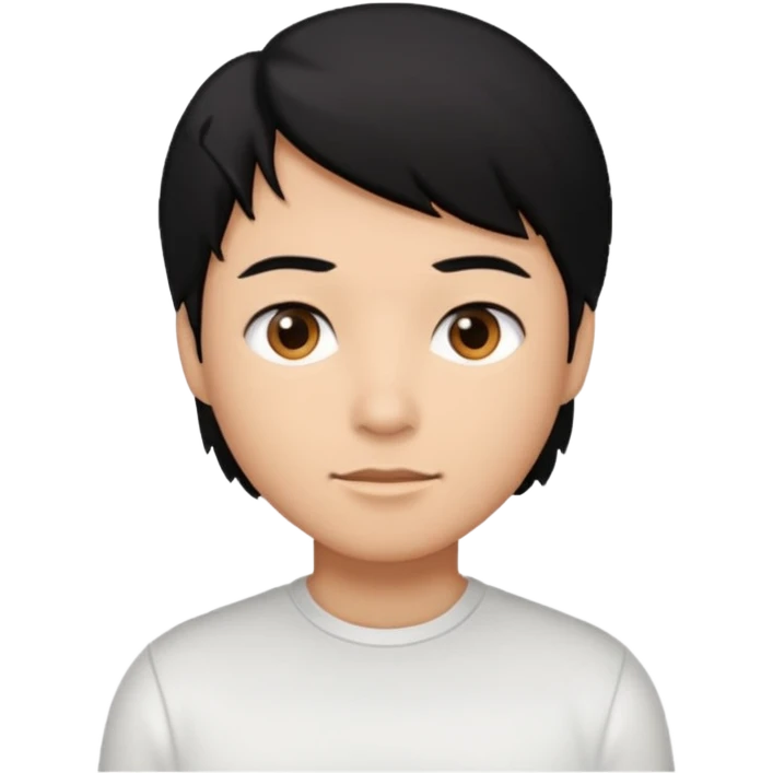 Dormir cabelo preto pele morena clara emoji