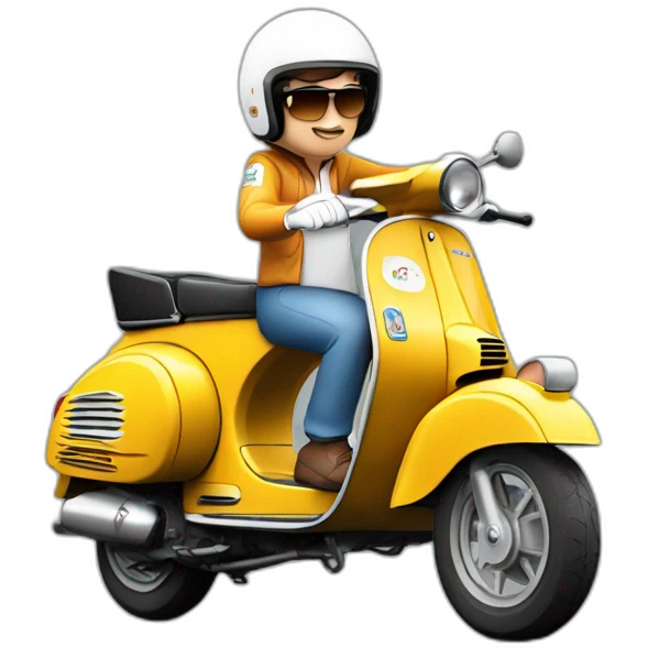 fernando alonso in vespa emoji