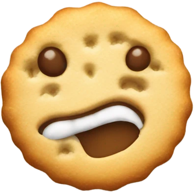 Hot Biscuit missing one bite emoji