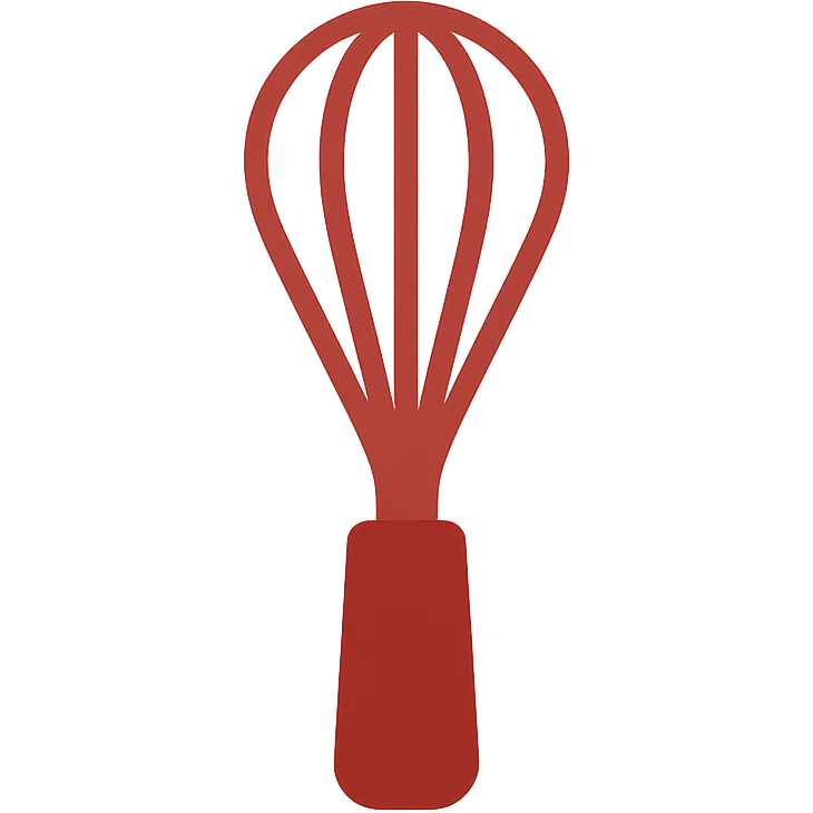 colorful clean and recognizable kitchen utensil fuê, color B31530 emoji