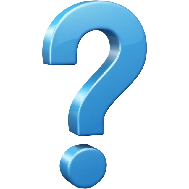 signo de interrogacion azul  emoji