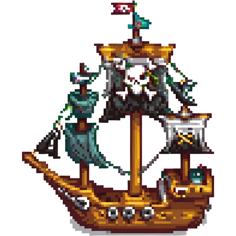 a pirate ship emoji