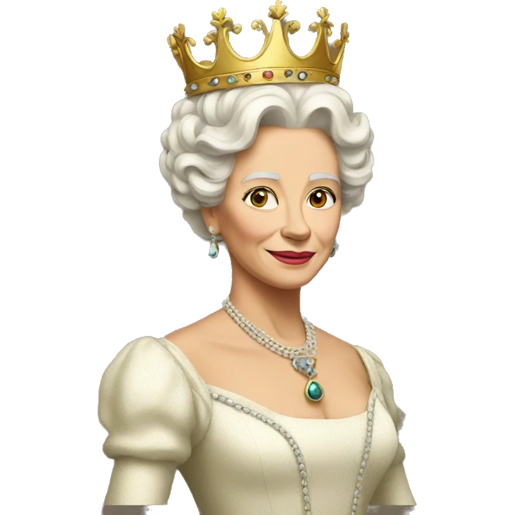 Queen portrait emoji
