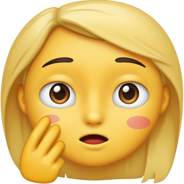 Whispering emoji