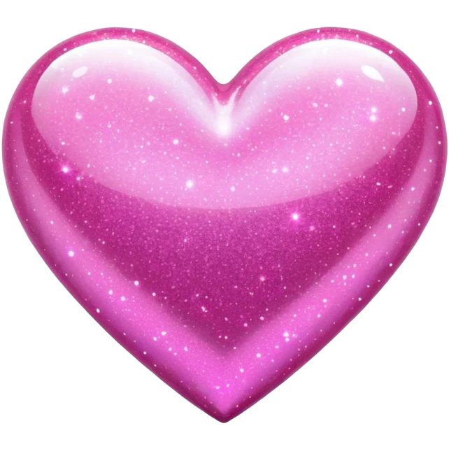 Pink sparkly heart emoji