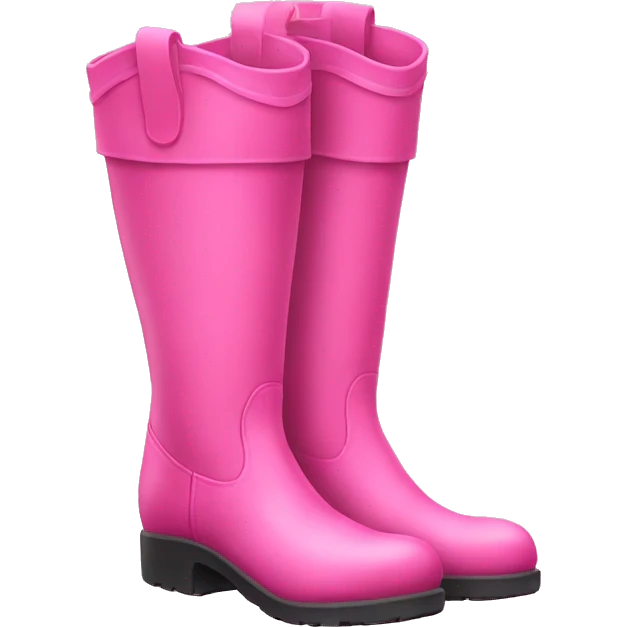Pink boots  emoji
