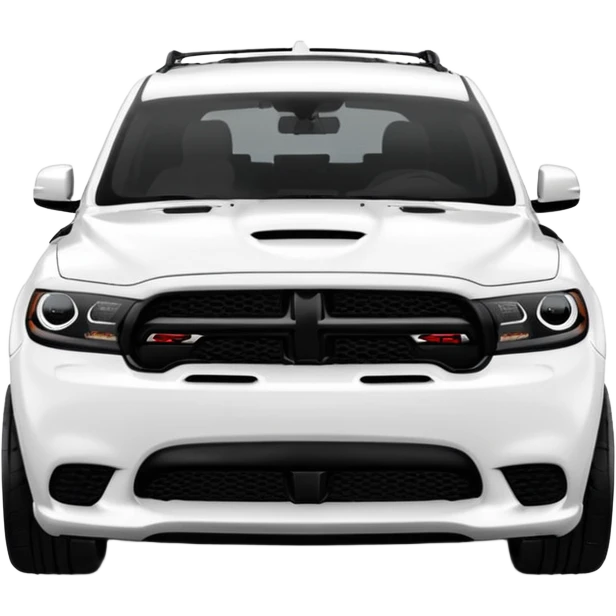 Durango DOSH HellCat SRT white and With low suspension body kit 4k, 8k and carbon: spoiler Wheels and hood  emoji