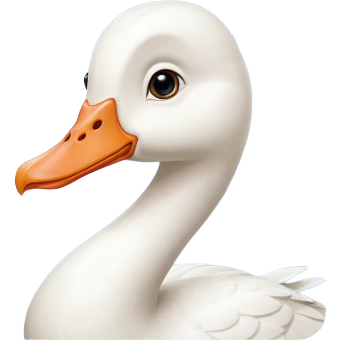 Goofy ahh retarded white Goose  emoji