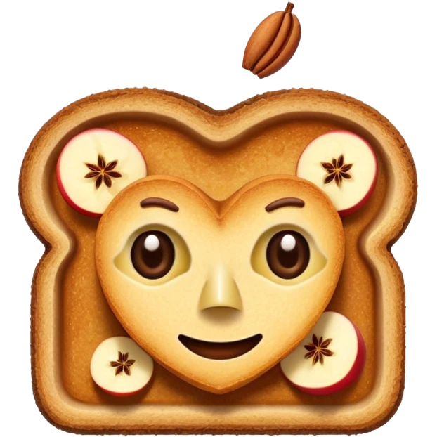 cinnamon apple toast emoji