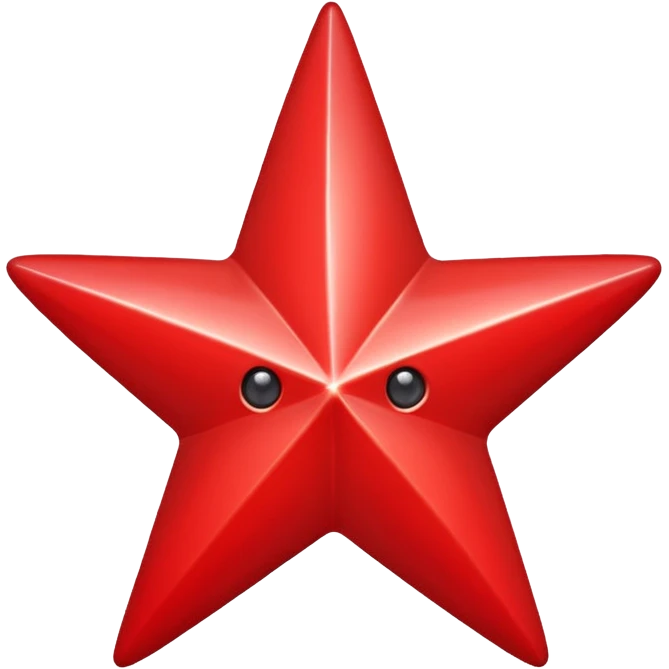 red christmas star emoji