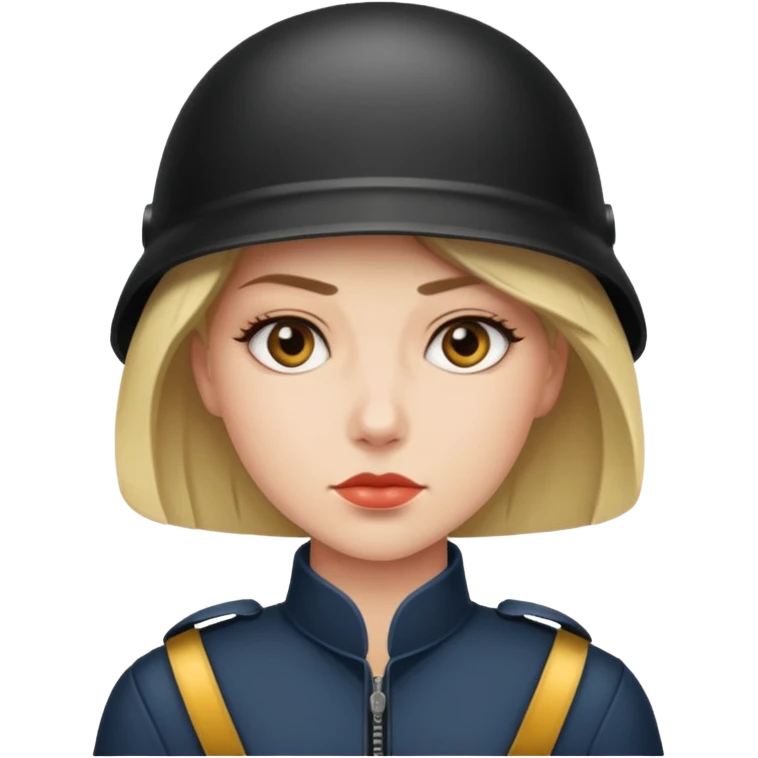 lady wearing bullet proof emoji