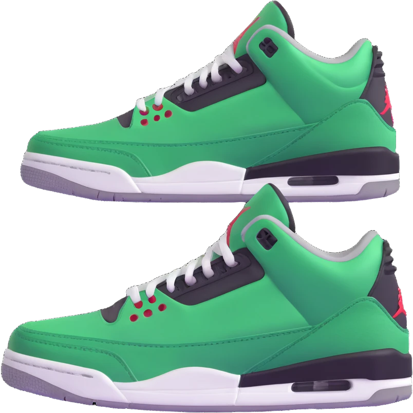 Air Jordan 3 Pine Green sneaker emoji