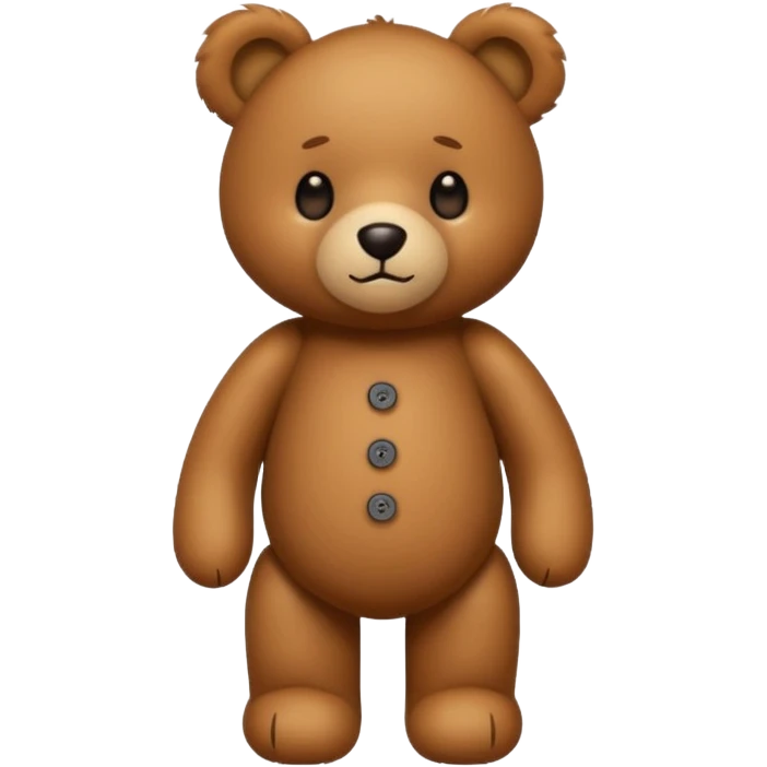standing teddy bear emoji