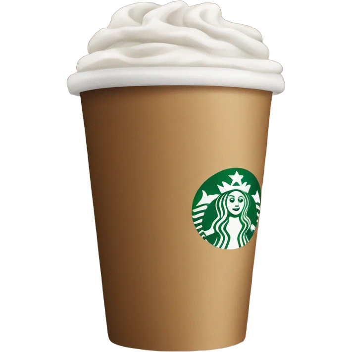 Starbucks coffee emoji