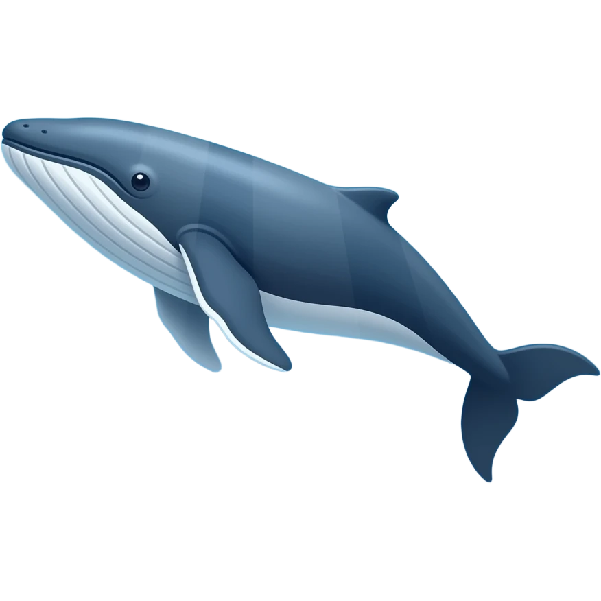 a whale underwater top view emoji