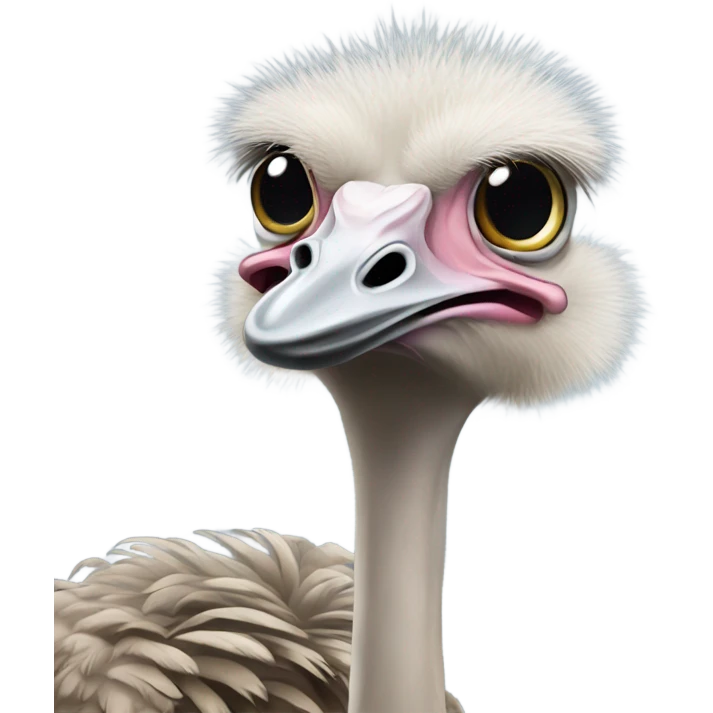 Judging ostrich  emoji