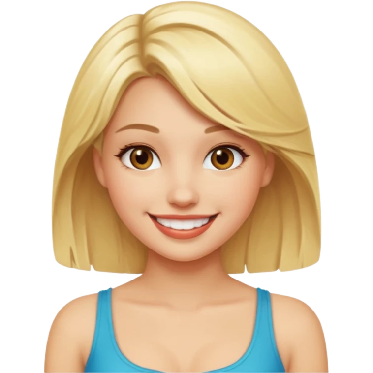 BLODE GIRL SEXY HOT emoji