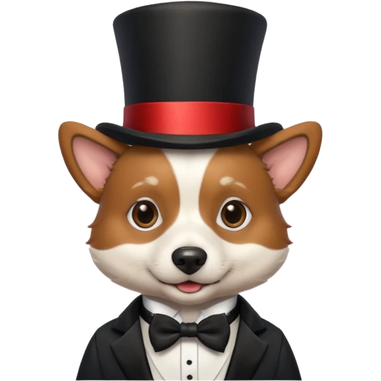 Dog magician emoji