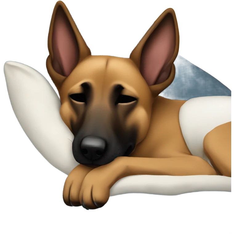 Belgian malinois is sleeping emoji