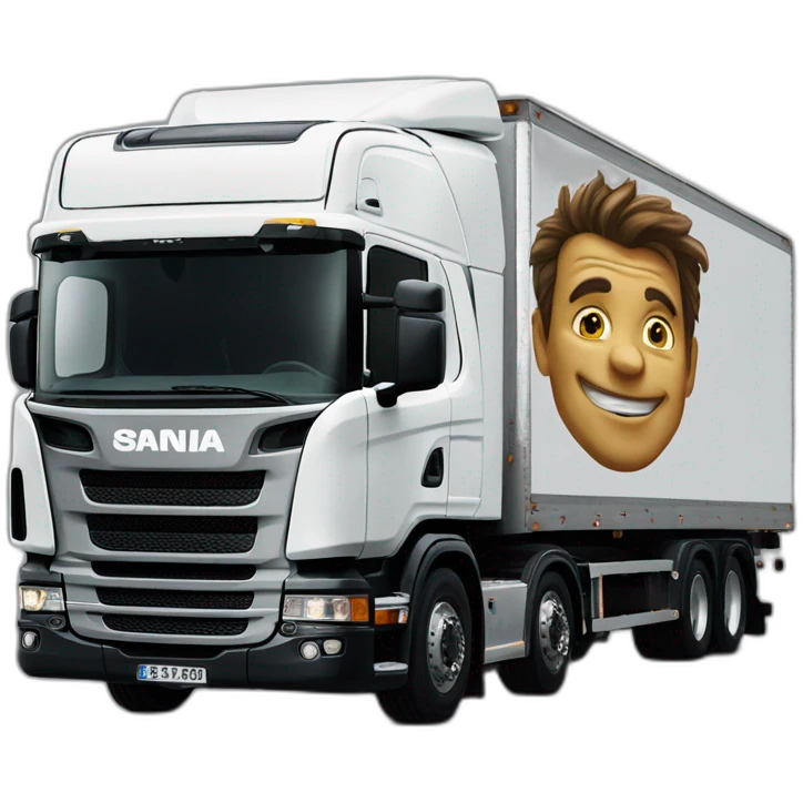 Peinture du film GENTELMEN sur un scania emoji