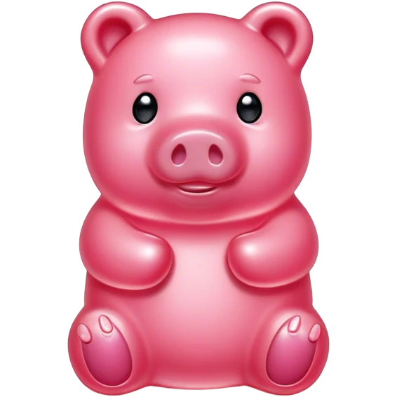pink spam gummy bear pig emoji