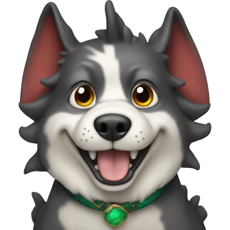 Dog as a dragon emoji