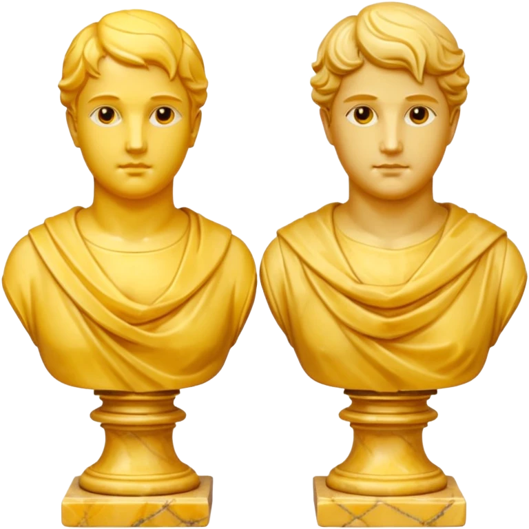 two busts, make it yellow emoji